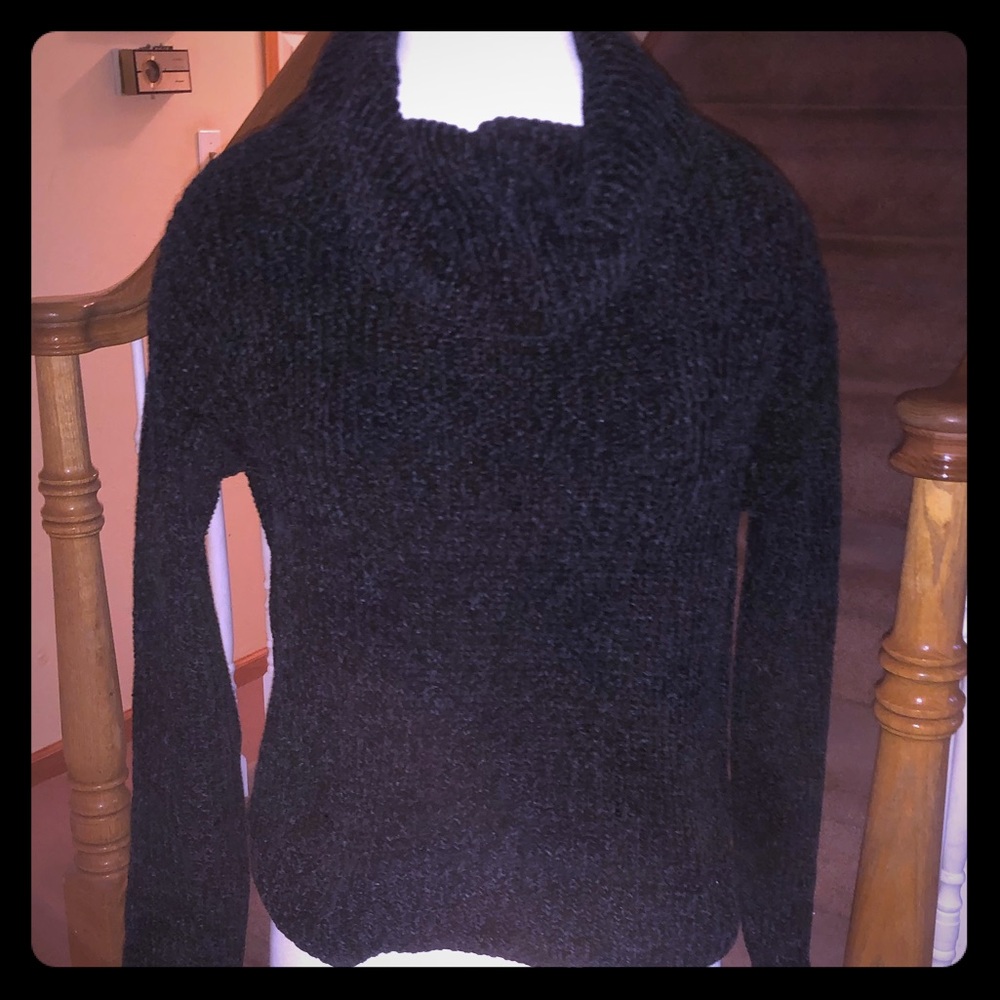 Black Chunky Knit Sweater